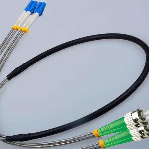 4 Fiber Indoor/Outdoor Patch Cord LC/UPC - ST/APC OS2 9/125 Singlemode