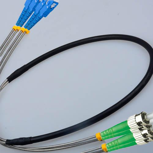 4 Fiber Indoor/Outdoor Patch Cord SC/UPC - ST/APC OS2 9/125 Singlemode