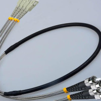 4 Fiber Indoor/Outdoor Patch Cord SC/UPC-ST/UPC OM1 62.5/125 Multimode
