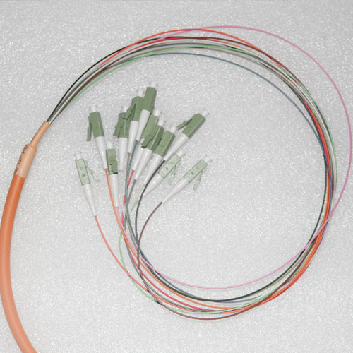 12 Fiber LC/UPC Bunch Fanout Pigtails OM2 50/125 Multimode
