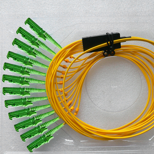 12 Fiber E2000/APC Ribbon Fanout Pigtails OS2 9/125 Singlemode