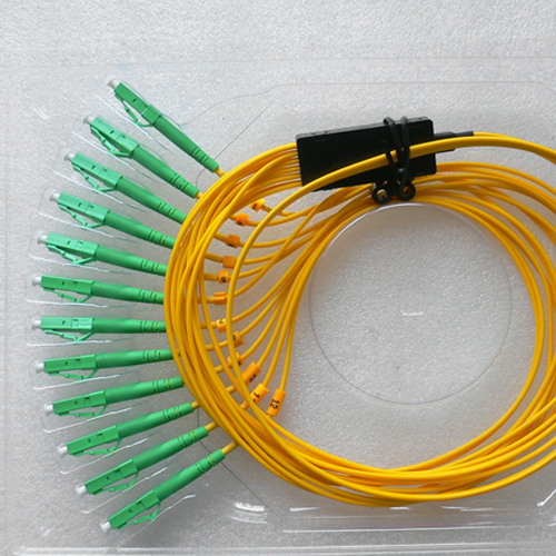12 Fiber LC/APC Ribbon Fanout Pigtails OS2 9/125 Singlemode