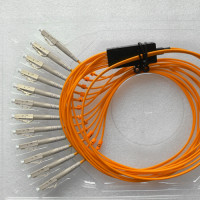 12 Fiber LC/UPC Ribbon Fanout Pigtails OM1 62.5/125 Multimode