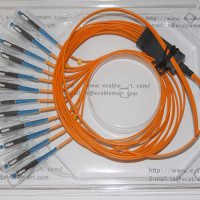 12 Fiber MU/UPC Ribbon Fanout Pigtails OM1 62.5/125 Multimode