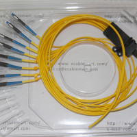 8 Fiber MU/UPC Ribbon Fanout Pigtails OS2 9/125 Singlemode