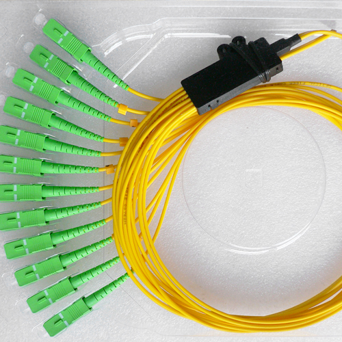 12 Fiber SC/APC Ribbon Fanout Pigtails OS2 9/125 Singlemode