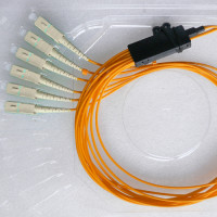 6 Fiber SC/UPC Ribbon Fanout Pigtails OM2 50/125 Multimode