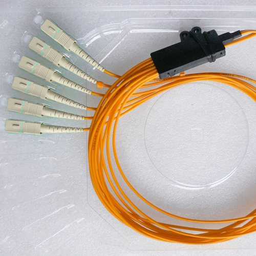 6 Fiber SC/UPC Ribbon Fanout Pigtails OM1 62.5/125 Multimode