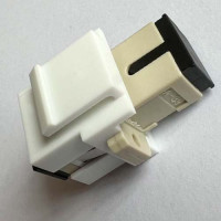 White Keystone Insert SC/UPC Simplex Adapter Beige Color Multimode