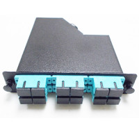 MPO Cassette 12 Fiber MPO/UPC to SC/UPC OM3 50/125 Multimode