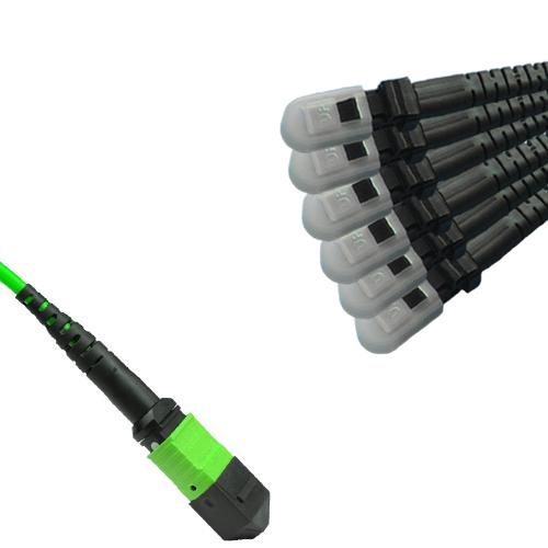 Armored 12 Fiber MTP/UPC to MTRJ/UPC Fanout Cable OM5 50/125 Multimode