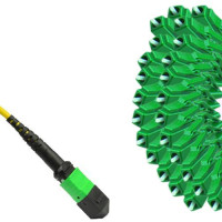 24 Fiber MPO/APC to LC/APC Fanout Patch Cord OS2 9/125 Singlemode