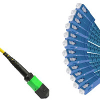 12 Fiber MPO/APC to SC/UPC Fanout Patch Cord OS2 9/125 Singlemode