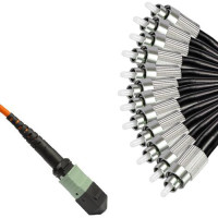 12 Fiber MPO/UPC to FC/UPC Fanout Patch Cord OM2 50/125 Multimode