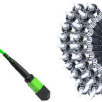 24 Fiber MPO/UPC to ST/UPC Fanout Patch Cord OM5 50/125 Multimode