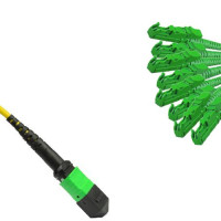 8 Fiber MTP/APC to E2000/APC Fanout Patch Cord OS2 9/125 Singlemode