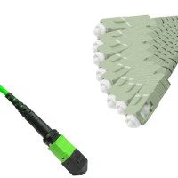 8 Fiber MTP/UPC to SC/UPC Fanout Patch Cord OM5 50/125 Multimode