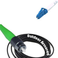 Simplex Outdoor Armored Patch Cord FC/APC - LC/UPC 9/125 Singlemode