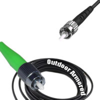 Simplex Outdoor Armored Patch Cord FC/APC - ST/UPC 9/125 Singlemode