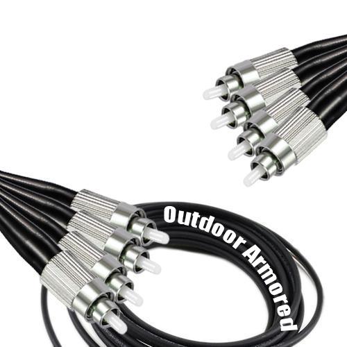 4 Fiber Outdoor Armored Patch Cord FC/UPC-FC/UPC OM1 62.5/125 MMF