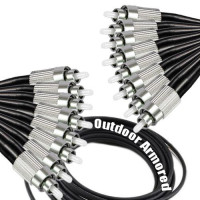 8 Fiber Outdoor Armored Patch Cord FC/UPC-FC/UPC OM1 62.5/125 MMF