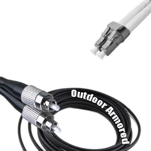 Duplex Outdoor Armored Patch Cord FC/UPC - LC/UPC OM2 50/125 Multimode