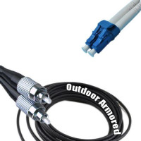 Duplex Outdoor Armored Patch Cord FC/UPC - LC/UPC OS2 9/125 Singlemode
