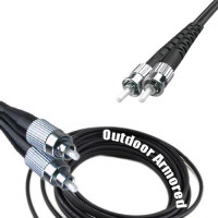 Duplex Outdoor Armored Patch Cord FC/UPC - ST/UPC OS2 9/125 Singlemode