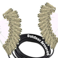 12 Fiber Outdoor Armored Patch Cord LC/UPC-LC/UPC OM1 62.5/125 MMF