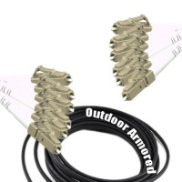 6 Fiber Outdoor Armored Patch Cord LC/UPC-LC/UPC OM1 62.5/125 MMF