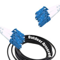 4 Fiber Outdoor Armored Patch Cord LC/UPC - LC/UPC 9/125 Singlemode