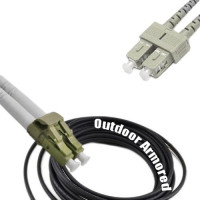 Duplex Outdoor Armored Patch Cord LC/UPC - SC/UPC OM2 50/125 Multimode