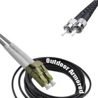 Duplex Outdoor Armored Patch Cord LC/UPC-ST/UPC OM1 62.5/125 Multimode