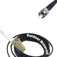 Simplex Outdoor Armored Patch Cord LC/UPC-ST/UPC OM1 62.5/125 MMF