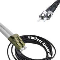 Duplex Outdoor Armored Patch Cord LC/UPC - ST/UPC OM2 50/125 Multimode