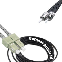 Duplex Outdoor Armored Patch Cord SC/UPC-ST/UPC OM1 62.5/125 Multimode