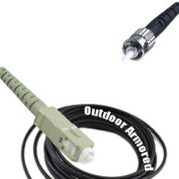 Simplex Outdoor Armored Patch Cord SC/UPC-ST/UPC OM2 50/125 Multimode