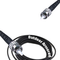 Simplex Outdoor Armored Patch Cord ST/UPC-ST/UPC OM1 62.5/125 MMF