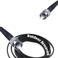 Simplex Outdoor Armored Patch Cord ST/UPC-ST/UPC OM2 50/125 Multimode