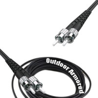 Duplex Outdoor Armored Patch Cord ST/UPC - ST/UPC OS2 9/125 Singlemode