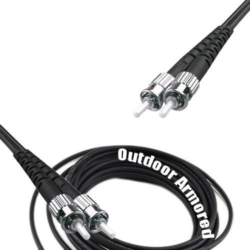 Duplex Outdoor Armored Patch Cord ST/UPC - ST/UPC OS2 9/125 Singlemode
