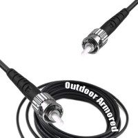 Simplex Outdoor Armored Patch Cord ST/UPC - ST/UPC 9/125 Singlemode
