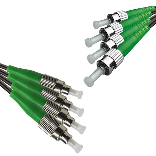 Outdoor Drop Cable 4 Fiber FC/APC to ST/APC G657A 9/125 Singlemode