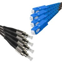 Outdoor Drop Cable 4 Fiber FC/UPC to SC/UPC G657A 9/125 Singlemode