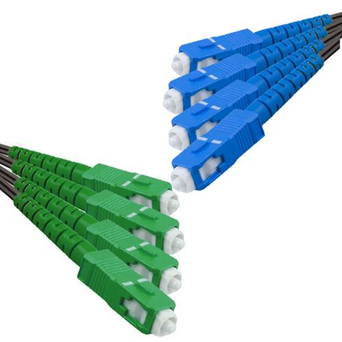 Outdoor Drop Cable 4 Fiber SC/APC to SC/UPC G657A 9/125 Singlemode