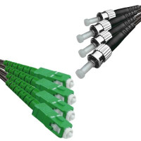 Outdoor Drop Cable 4 Fiber SC/APC to ST/UPC G657A 9/125 Singlemode