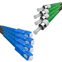 Outdoor Drop Cable 4 Fiber SC/UPC to ST/APC G657A 9/125 Singlemode