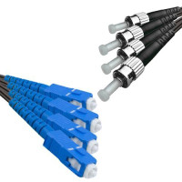 Outdoor Drop Cable 4 Fiber SC/UPC to ST/UPC G657A 9/125 Singlemode