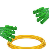 4 Fiber E2000/APC to E2000/APC Patch Cord OS2 9/125 Singlemode
