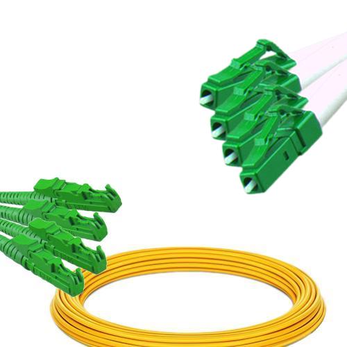4 Fiber E2000/APC to LC/APC Patch Cord OS2 9/125 Singlemode